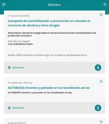 Iza Informa android App screenshot 2